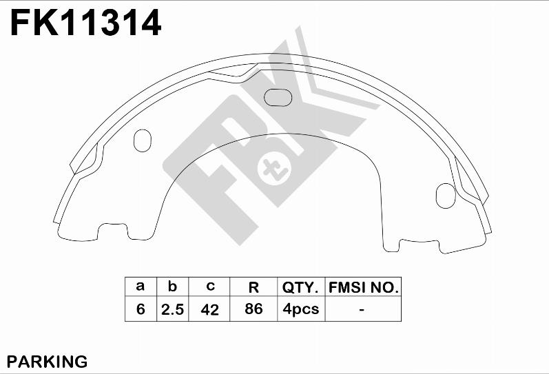 FBK FK11314 - Komplet kočnica, bubanj kočnice www.molydon.hr