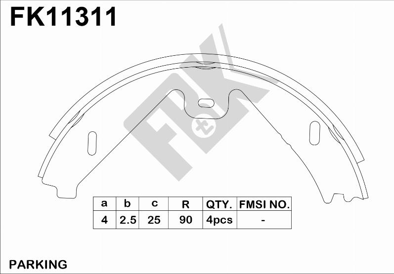 FBK FK11311 - Komplet kočnica, bubanj kočnice www.molydon.hr