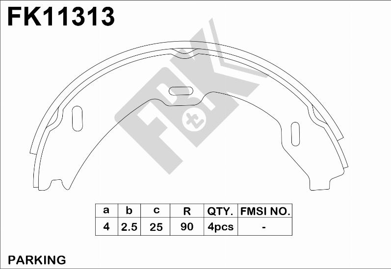 FBK FK11313 - Komplet kočnica, bubanj kočnice www.molydon.hr
