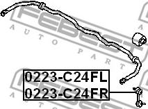Febest 0223-C24FR - Šipka/spona, stabilizator www.molydon.hr