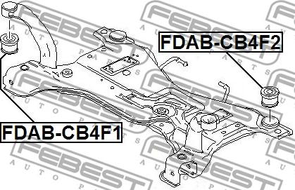 Febest FDAB-CB4F2 - FORD FOCUS II CB4 08-11, KUGA 08-12 /REAR/ www.molydon.hr