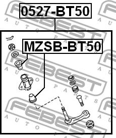 Febest MZSB-BT50 - FORD RANGER 02-, MAZDA BT50 -06 /STEERING ROD/ www.molydon.hr