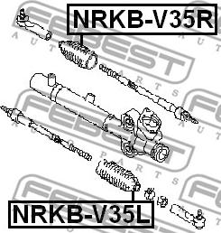 Febest NRKB-V35L - NISSAN MAXIMA A33 00-06, 350Z 02-08, TEANA J31 03-08, INFINITI G35 02-07, M35/M45 04-10, MINI 00-08 /LEFT/ www.molydon.hr