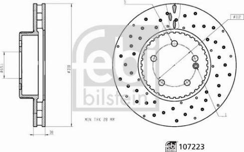 FEBI Bilstein 107223 - Kočioni disk www.molydon.hr