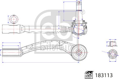 FEBI Bilstein 183113 - Kraj spone, kuglasti zglob www.molydon.hr