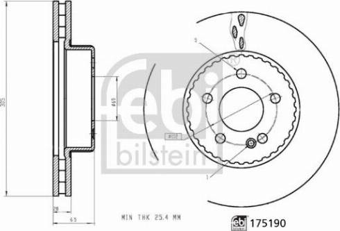 FEBI Bilstein 175190 - Kočioni disk www.molydon.hr