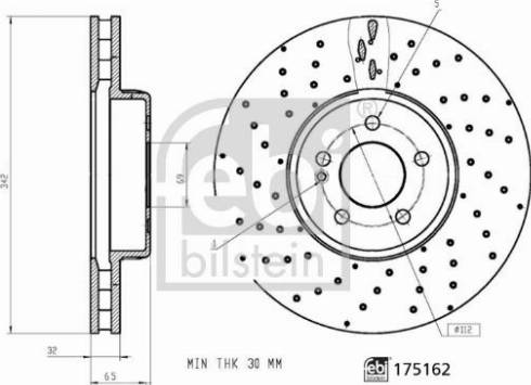 FEBI Bilstein 175162 - Kočioni disk www.molydon.hr