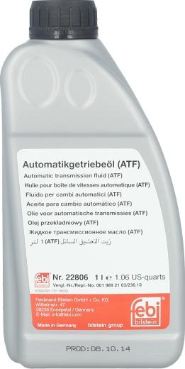 FEBI Bilstein 22806 - Ulje za automatski mjenjač www.molydon.hr