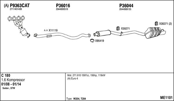 Fenno ME110.1 - Ispušni sistem www.molydon.hr