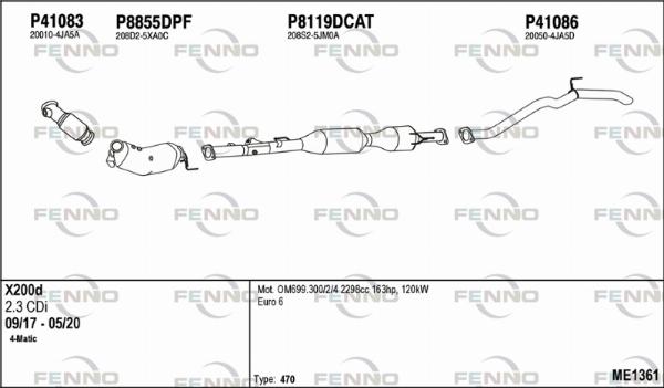 Fenno ME1361 - Ispušni sistem www.molydon.hr