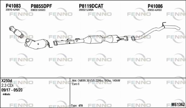 Fenno ME1362 - Ispušni sistem www.molydon.hr