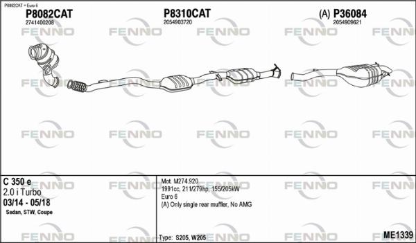 Fenno ME1339 - Ispušni sistem www.molydon.hr