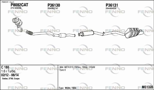 Fenno ME1328 - Ispušni sistem www.molydon.hr