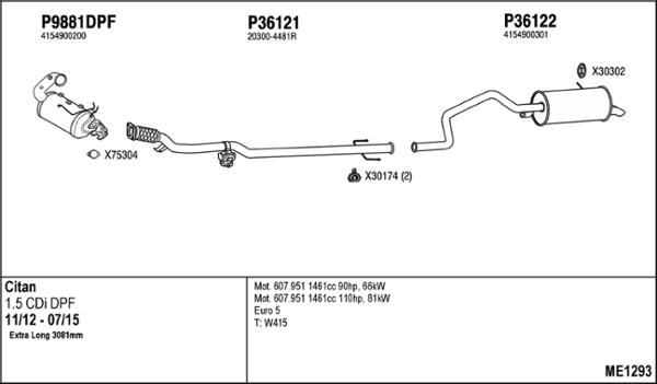 Fenno ME1293 - Ispušni sistem www.molydon.hr