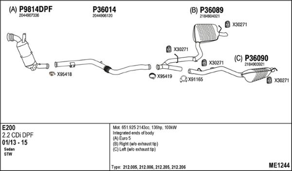 Fenno ME1244 - Ispušni sistem www.molydon.hr