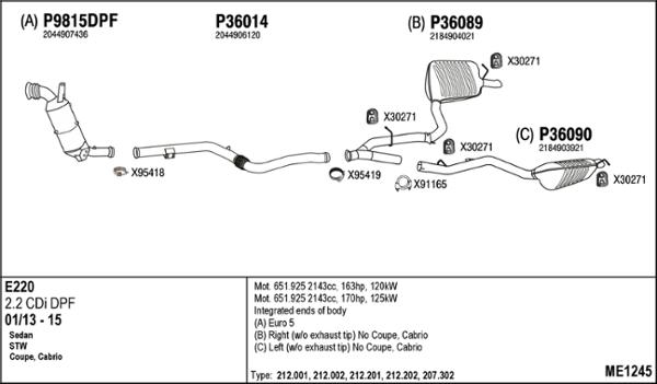 Fenno ME1245 - Ispušni sistem www.molydon.hr