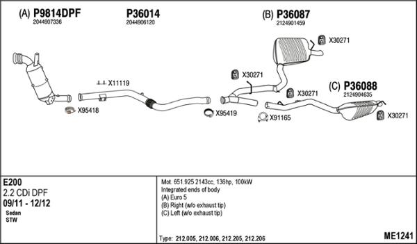 Fenno ME1241 - Ispušni sistem www.molydon.hr
