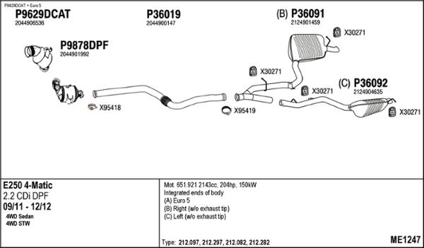 Fenno ME1247 - Ispušni sistem www.molydon.hr