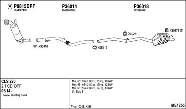 Fenno ME1255 - Ispušni sistem www.molydon.hr