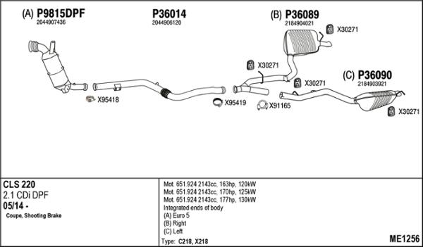 Fenno ME1256 - Ispušni sistem www.molydon.hr
