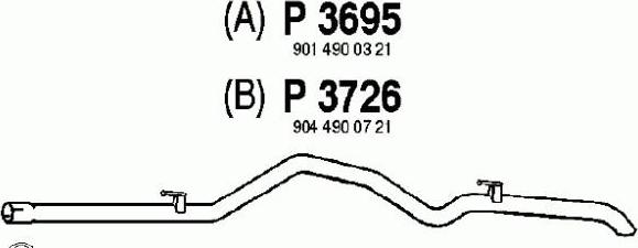 Fenno P3695 - Ispušna cijev www.molydon.hr