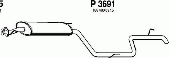 Fenno P3691 - Zadnji Ispušni lonac www.molydon.hr