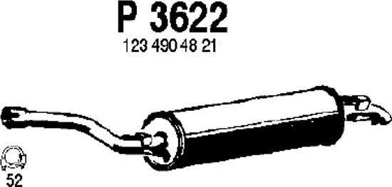 Fenno P3622 - Zadnji Ispušni lonac www.molydon.hr