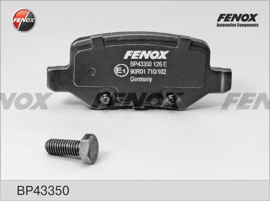 Fenox BP43350 - Komplet Pločica, disk-kočnica www.molydon.hr