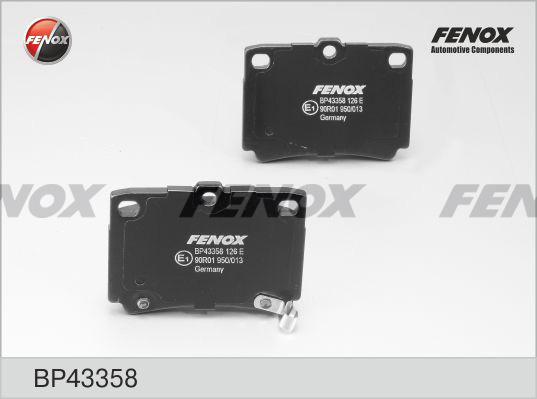 Fenox BP43358 - Komplet Pločica, disk-kočnica www.molydon.hr