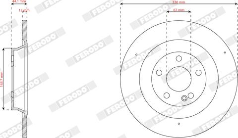 Ferodo DDF3002C - Kočioni disk www.molydon.hr