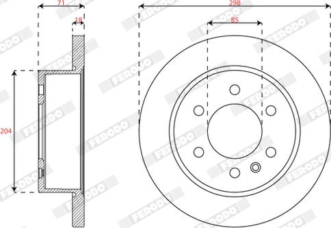 Ferodo DDF3030 - Kočioni disk www.molydon.hr