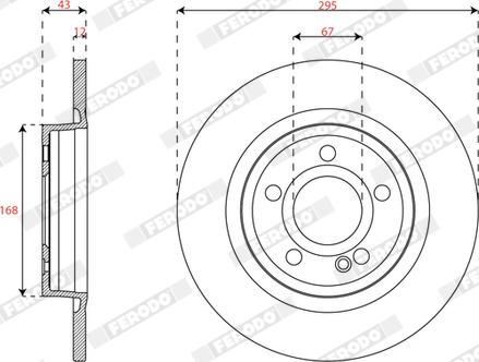 Ferodo DDF3031C - Kočioni disk www.molydon.hr