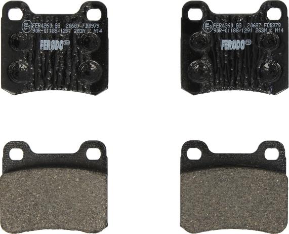 Ferodo FDB979 - Komplet Pločica, disk-kočnica www.molydon.hr