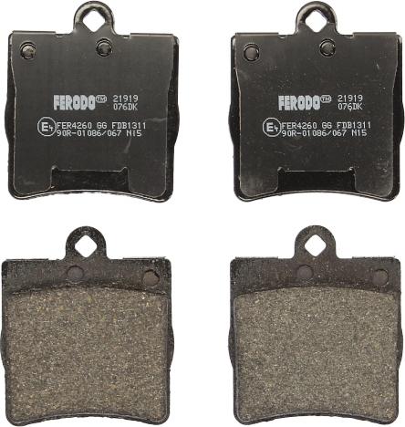 Ferodo FDB1311 - Komplet Pločica, disk-kočnica www.molydon.hr