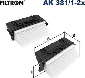 Filtron AK 381/1-2x - Filter za zrak www.molydon.hr