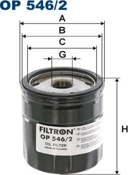 Filtron OP546/2 - Filter za ulje www.molydon.hr
