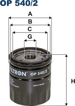 Filtron OP540/2 - Filter za ulje www.molydon.hr
