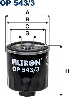 Filtron OP 543/3 - Filter za ulje www.molydon.hr