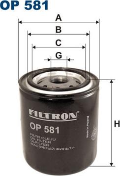 Filtron OP581 - Filter za ulje www.molydon.hr