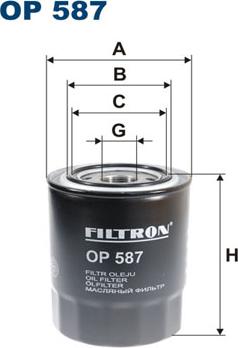 Filtron OP587 - Filter za ulje www.molydon.hr