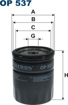 Filtron OP537 - Filter za ulje www.molydon.hr