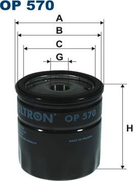 Filtron OP570 - Filter za ulje www.molydon.hr