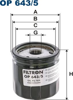 Filtron OP643/5 - Filter za ulje www.molydon.hr