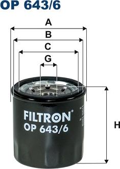 Filtron OP643/6 - Filter za ulje www.molydon.hr
