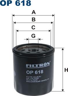 Filtron OP618 - Filter za ulje www.molydon.hr