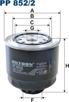 Filtron PP852/2 - Filter za gorivo www.molydon.hr