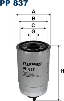 Filtron PP837 - Filter za gorivo www.molydon.hr