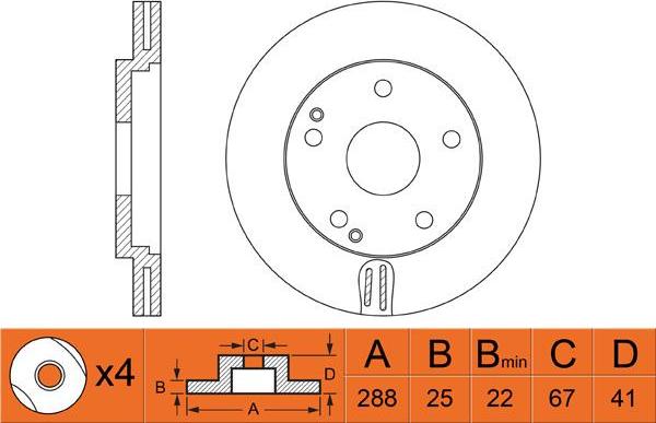 FIT FR0471V - Kočioni disk www.molydon.hr