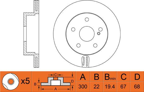 FIT FR0383V - Kočioni disk www.molydon.hr