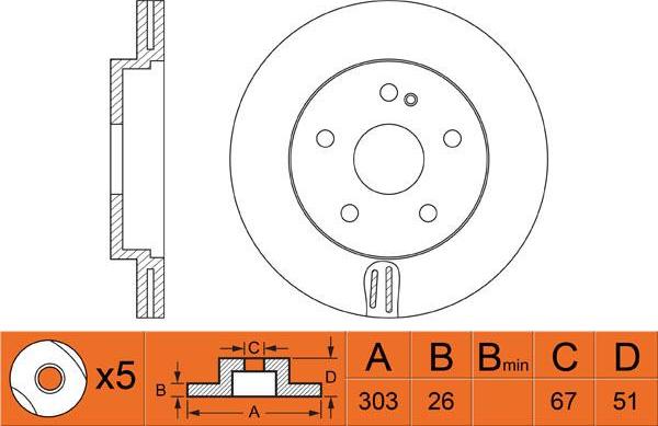 FIT FR0249V - Kočioni disk www.molydon.hr